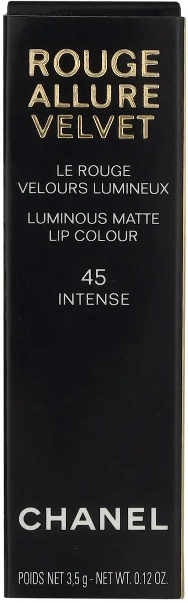 Chanel Rouge Allure Velvet Lipstick 45 - Zwart - 3.5ml