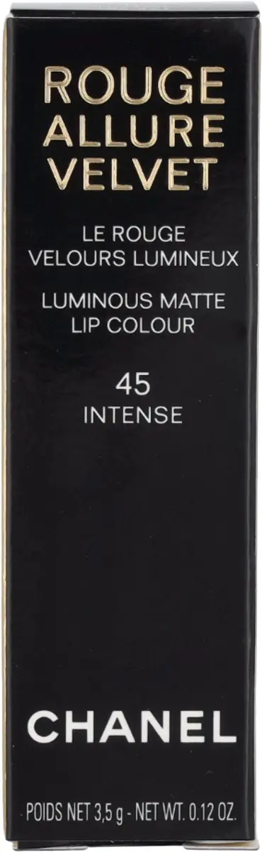 Chanel Rouge Allure Velvet Lipstick 45 - Zwart - 3.5ml - afbeelding 6 van 6