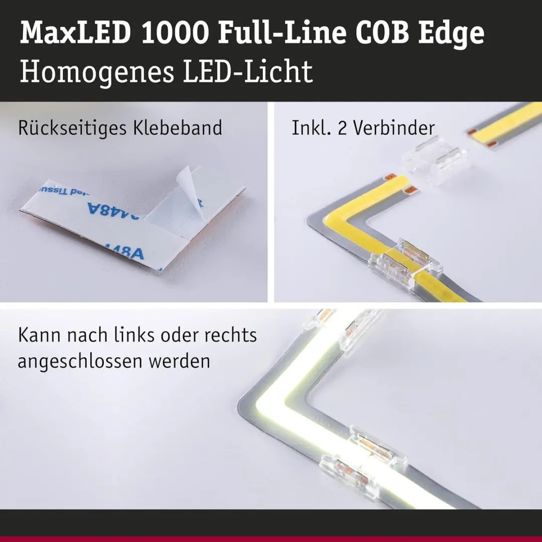 Paulmann 71117 MaxLED COB LED-strip - Instelbaar wit 2000 lm/m