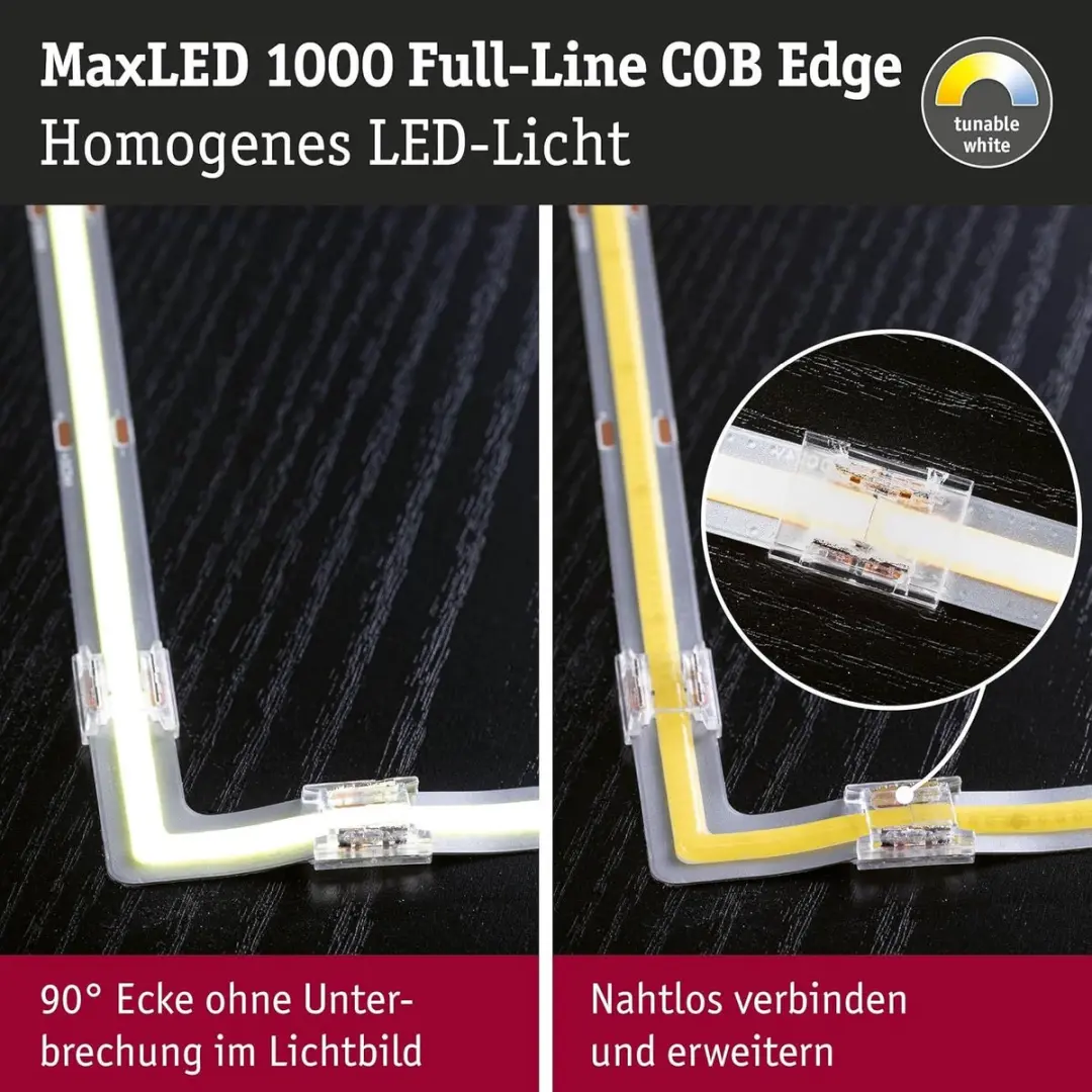 Paulmann 71117 MaxLED COB LED-strip - Instelbaar wit 2000 lm/m