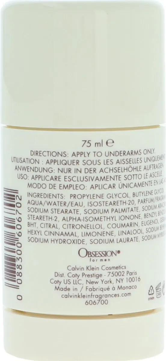 Calvin Klein Obsession Man Deodorant 75ml