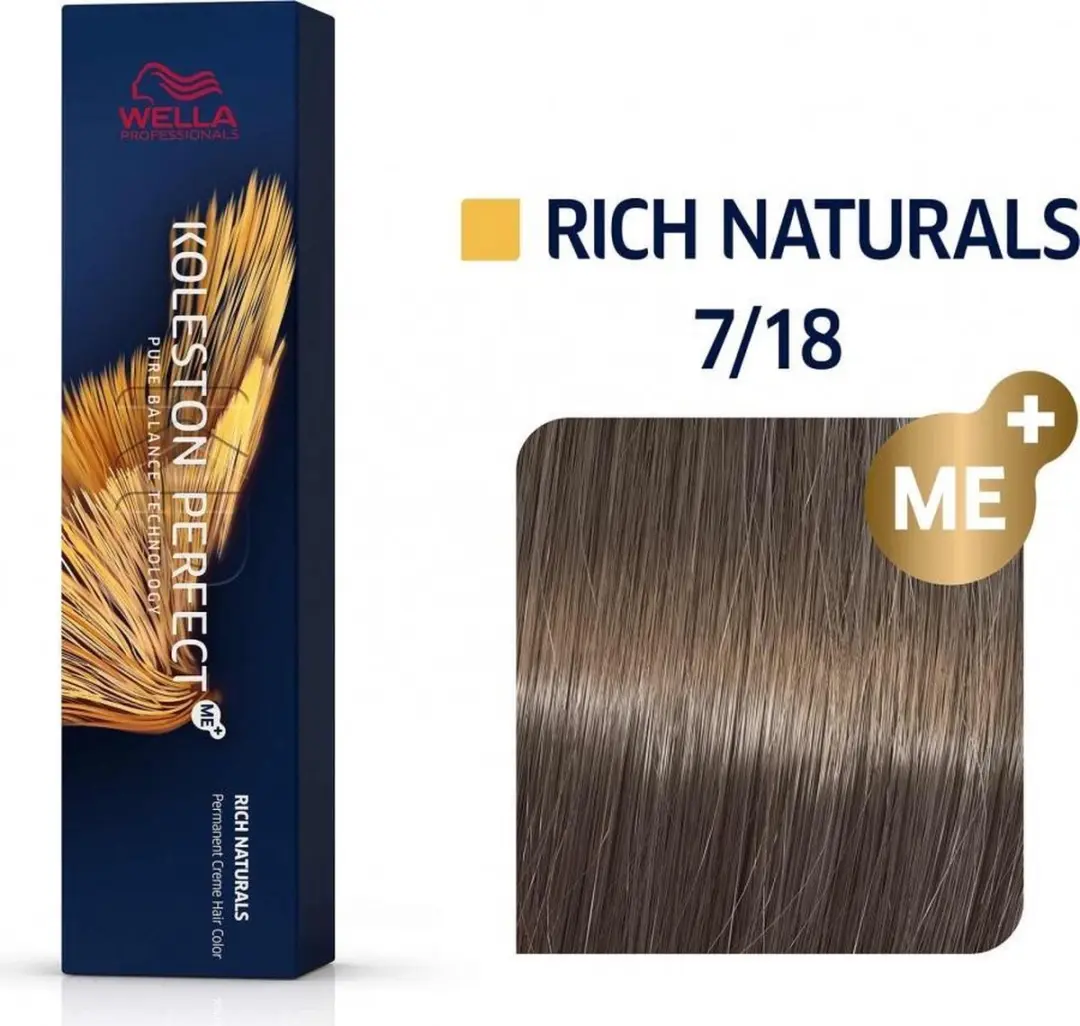 Wella Professionals Koleston Perfect 7/18 Permanent Haarkleur 60ml