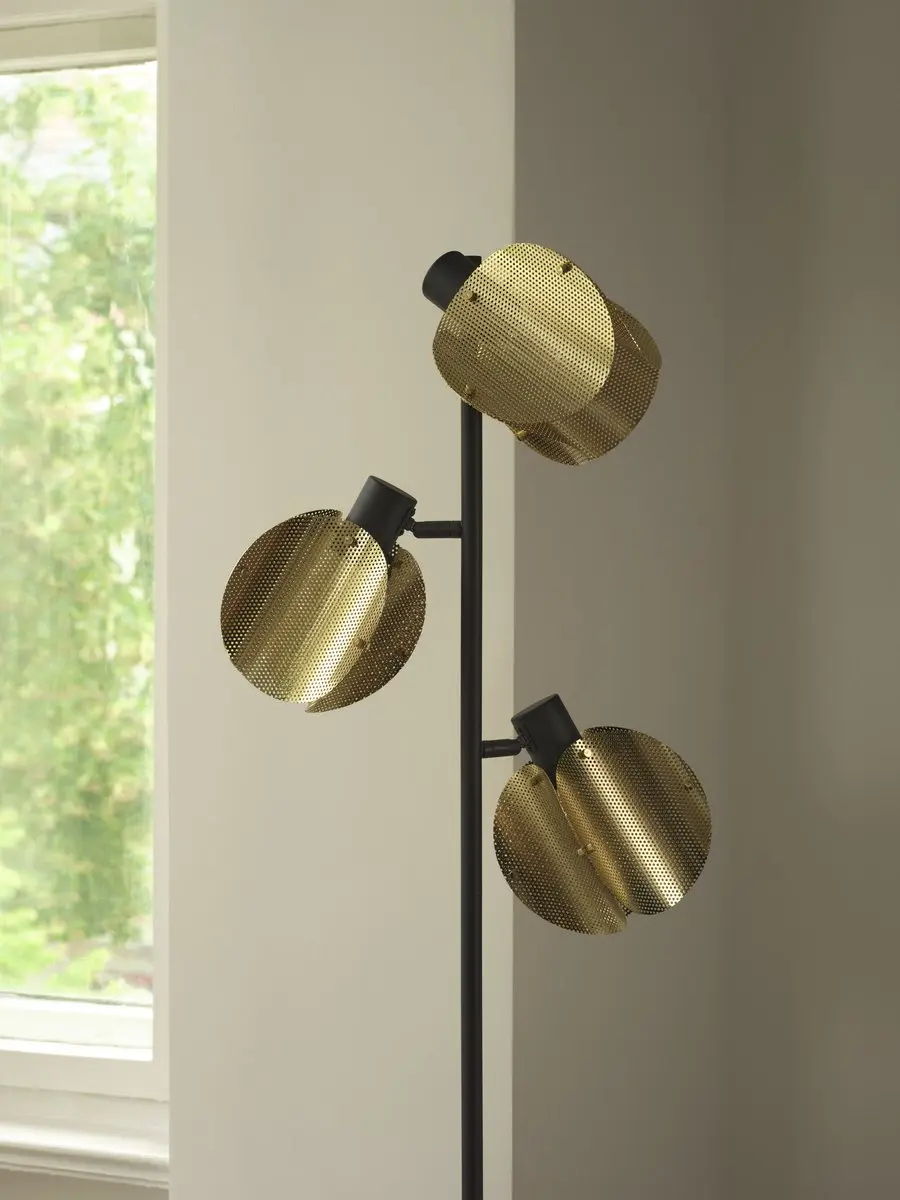 Osram Decor Folded Globe Vloerlamp 3xE27 - Goud