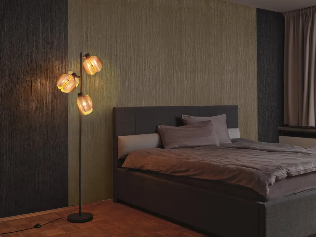 Osram Decor Folded Globe Vloerlamp 3xE27 - Goud - afbeelding 6 van 6