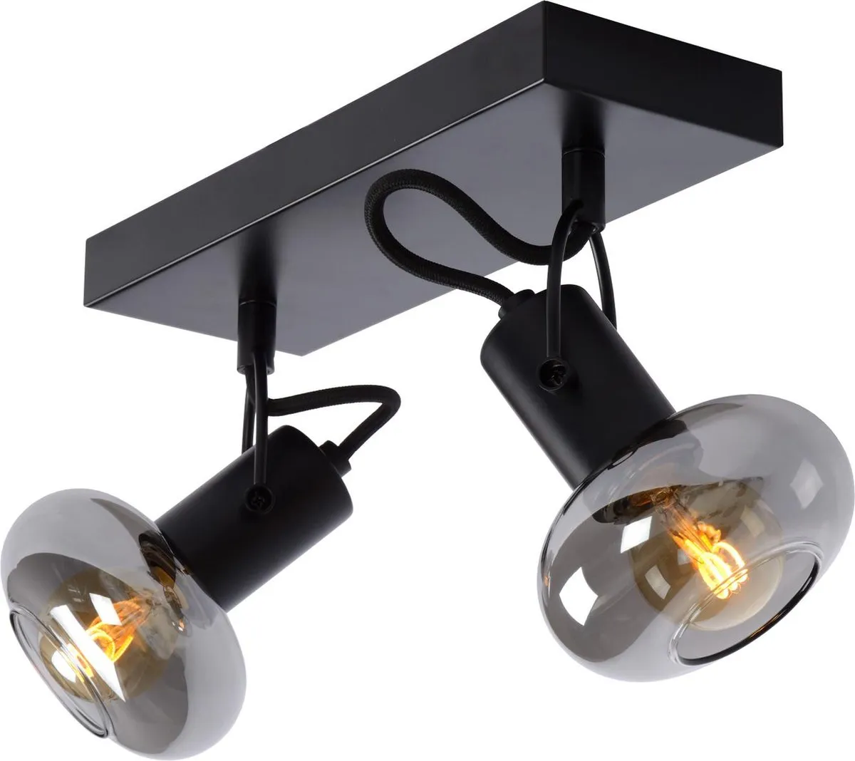 Lucide MADEE Plafondspot 2xE14 - Zwart