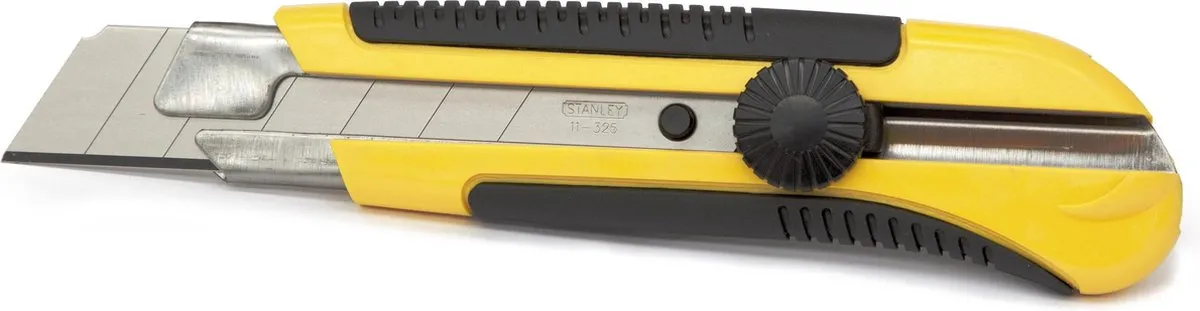 Stanley Dynagrip Afbreekmes 25mm - Geel/Zwart
