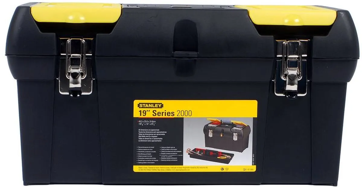 Stanley Batipro Gereedschapskoffer 19" - 2-delig - Zwart/Geel