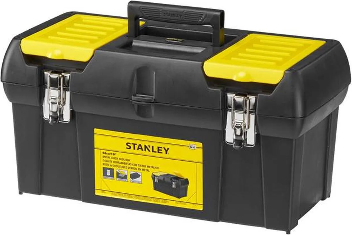Stanley Batipro Gereedschapskoffer 19" - 2-delig - Zwart/Geel
