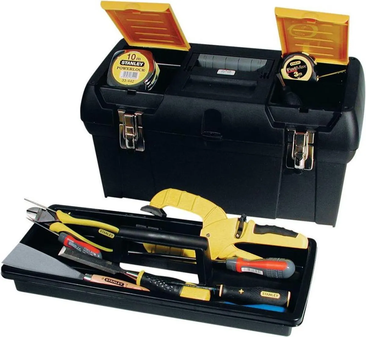 Stanley Batipro Gereedschapskoffer 19" - 2-delig - Zwart/Geel