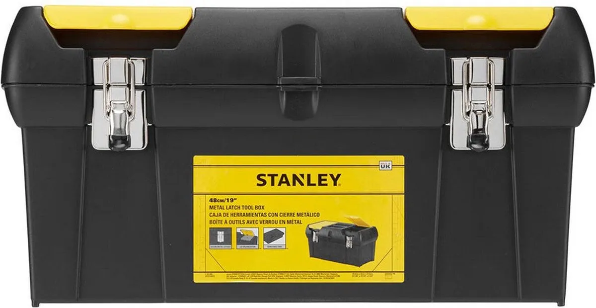 Stanley Batipro Gereedschapskoffer 19" - 2-delig - Zwart/Geel