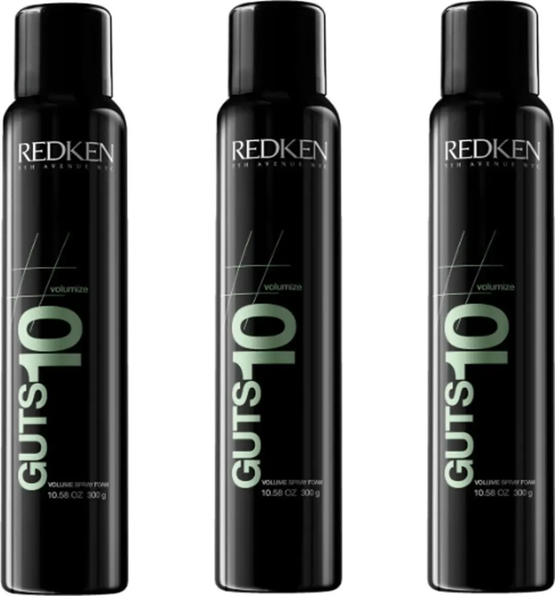 Redken Volumize Guts 10 Volume Spray Foam - 3x 300ml