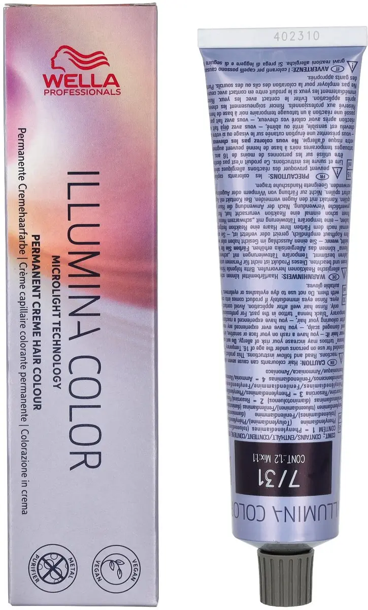 Wella Professionals Illumina Color 7/31 Haarverf 60ml - Zwart - afbeelding 6 van 6