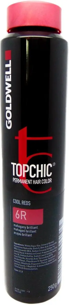 Goldwell Topchic Depot Bus 250ml - 6R Bruin Permanent - afbeelding 6 van 6