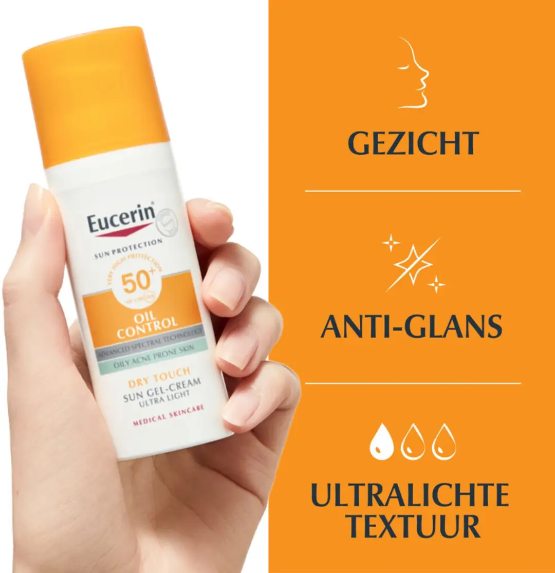 Eucerin Sun Oil Control Gel-Creme SPF 50+ - 2x50ml