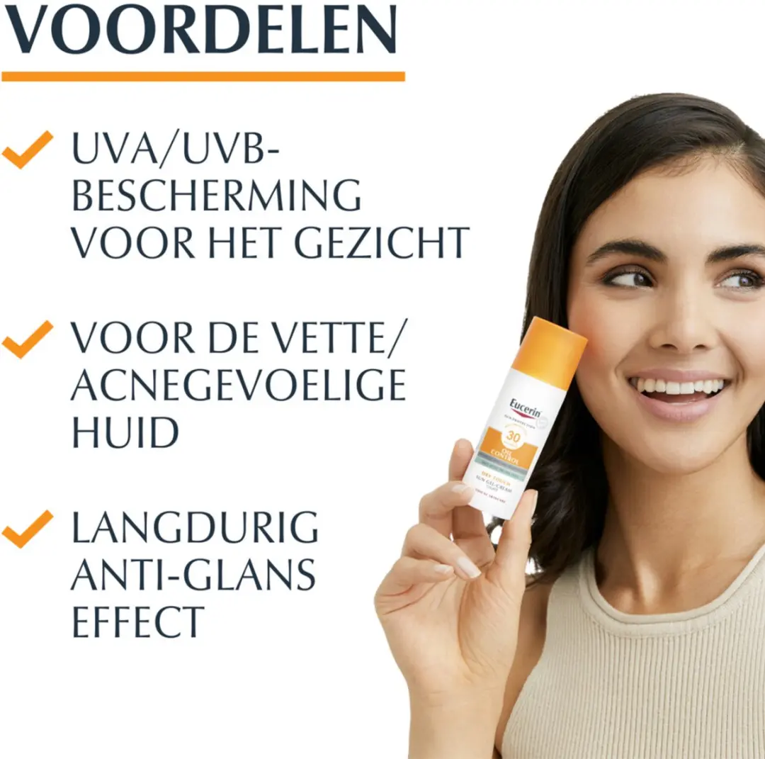 Eucerin Sun Oil Control Gel-Creme SPF 50+ - 2x50ml