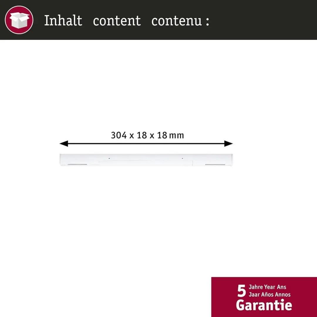 Paulmann URail Zigbee 3.0 Voeding 304x21mm - 100W - Matzwart - afbeelding 6 van 6