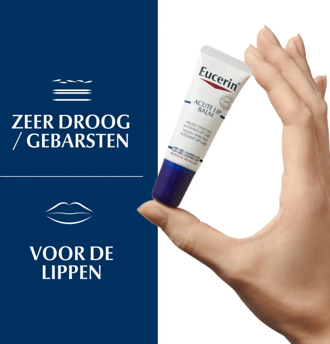 Eucerin Acute Lippenbalsem 10ml - Ongeparfumeerd