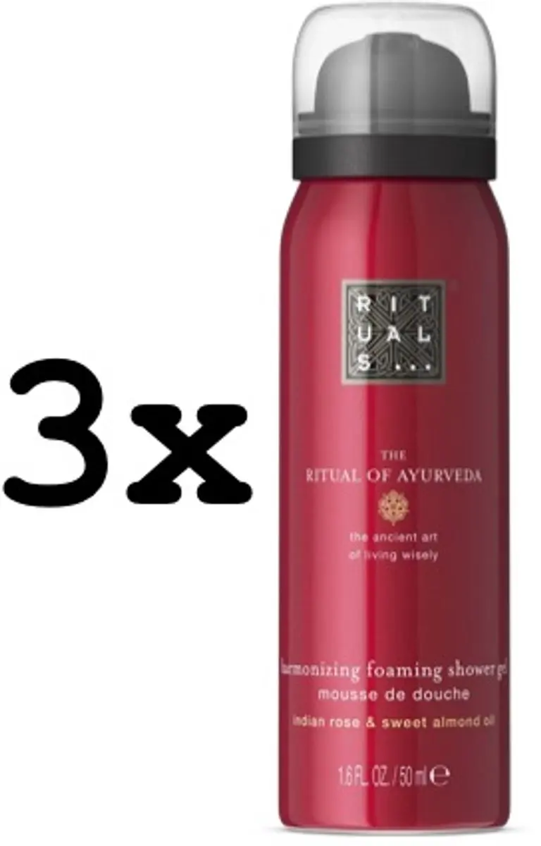 Rituals of Ayurveda Doucheschuim 150ml - 3x50ml