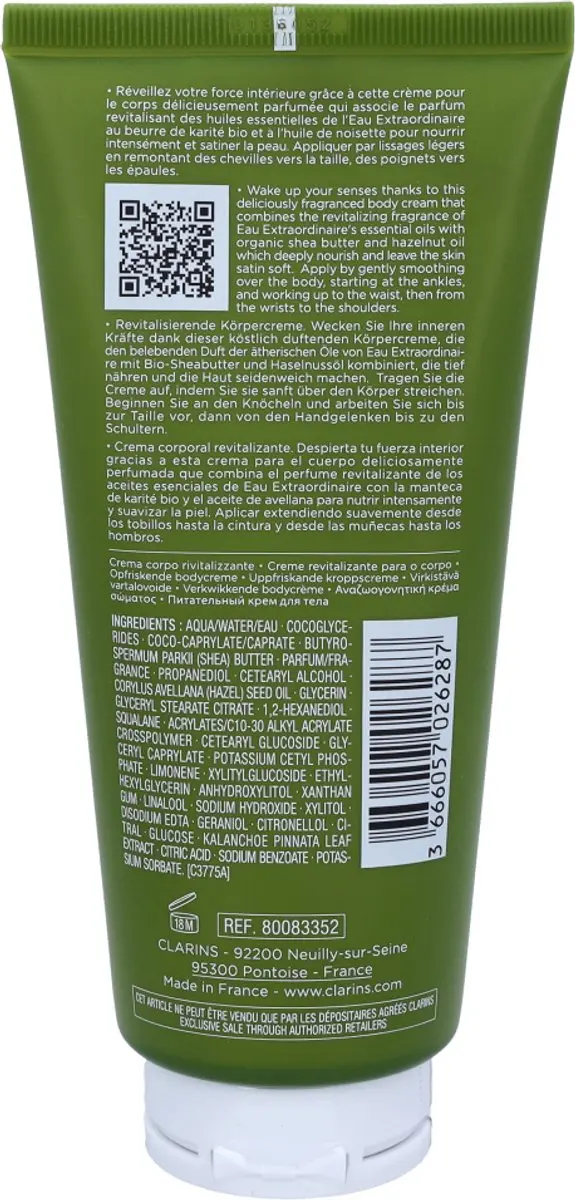 Clarins Eau Extraordinaire Bodycrème 200ml