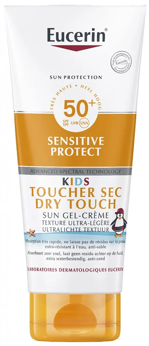 Eucerin Sensitive Protect Dry Touch Kids Zonnecrème SPF 50+ 200ml - afbeelding 6 van 6