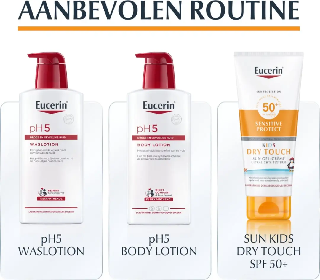 Eucerin Sensitive Protect Dry Touch Kids Zonnecrème SPF 50+ 200ml