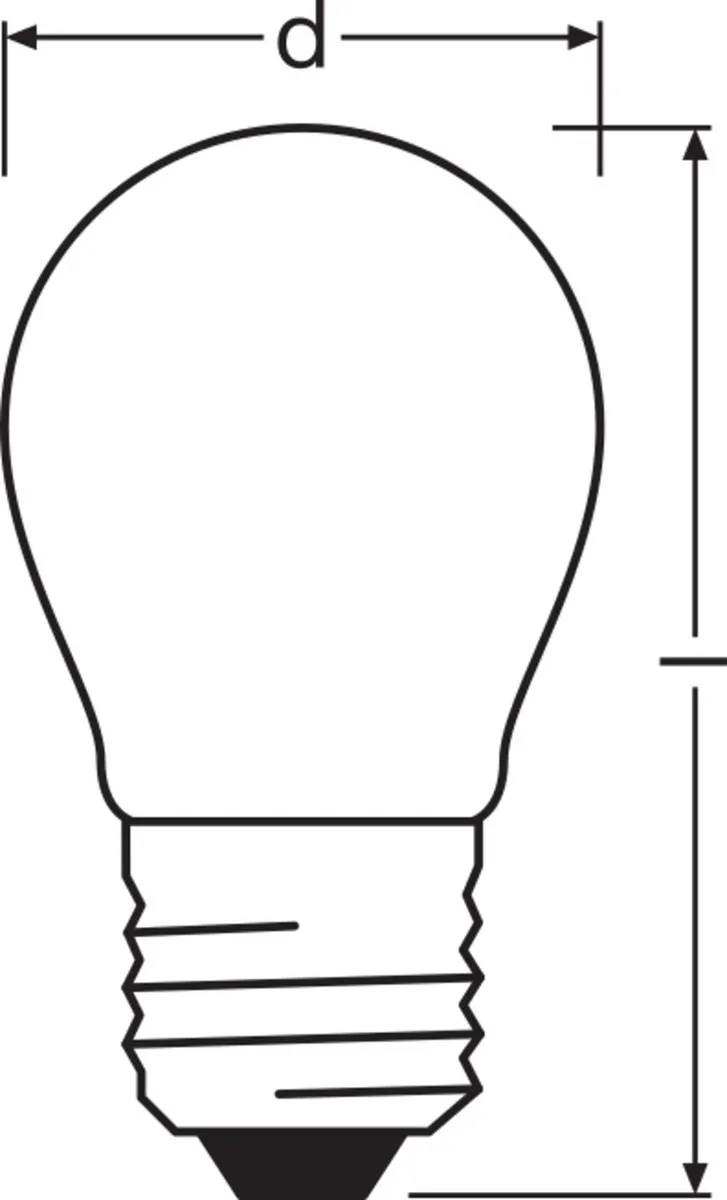 LEDVANCE Classic E27 Peer Filament 2.8W 250lm - Mat - Zeer Warm Wit - afbeelding 4 van 6