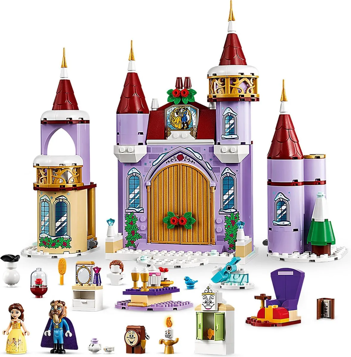 LEGO Disney Princess Belle's Kasteel Winterfeest 43180 - 238 Stukken - afbeelding 5 van 6