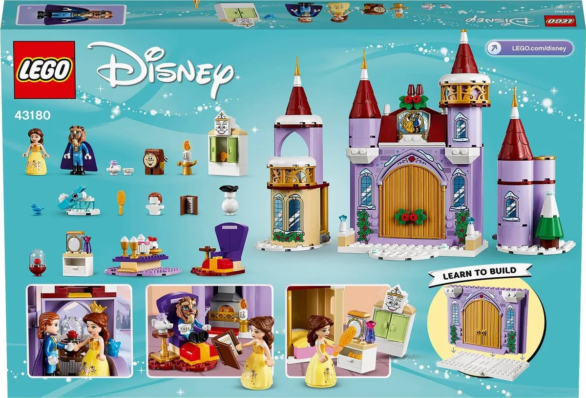 LEGO Disney Princess Belle's Kasteel Winterfeest 43180 - 238 Stukken - afbeelding 2 van 6