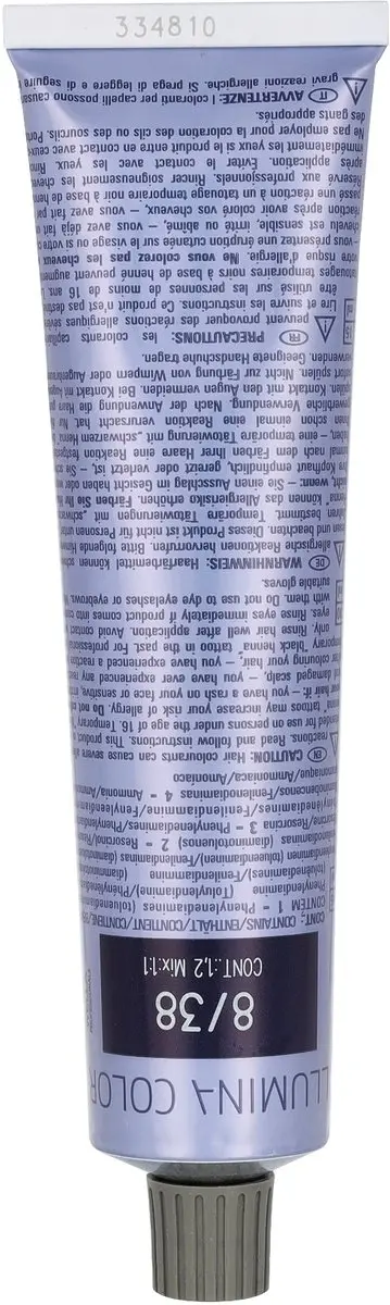 Wella Professionals Illumina Color 8/38 Haarverf 60ml - Zwart - afbeelding 6 van 6