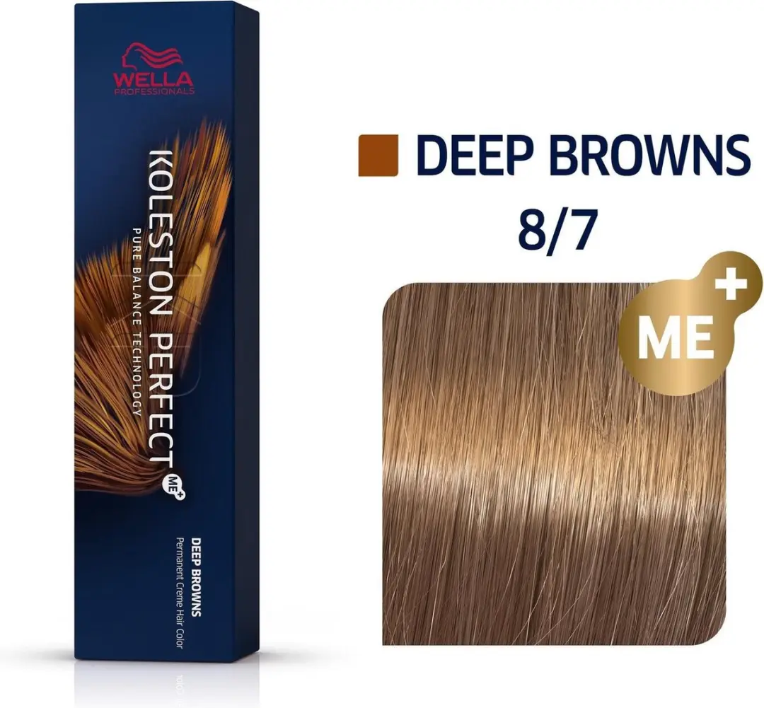 Wella Professionals Koleston Perfect Me+ Haarverf 8/7 Deep Browns 60ml