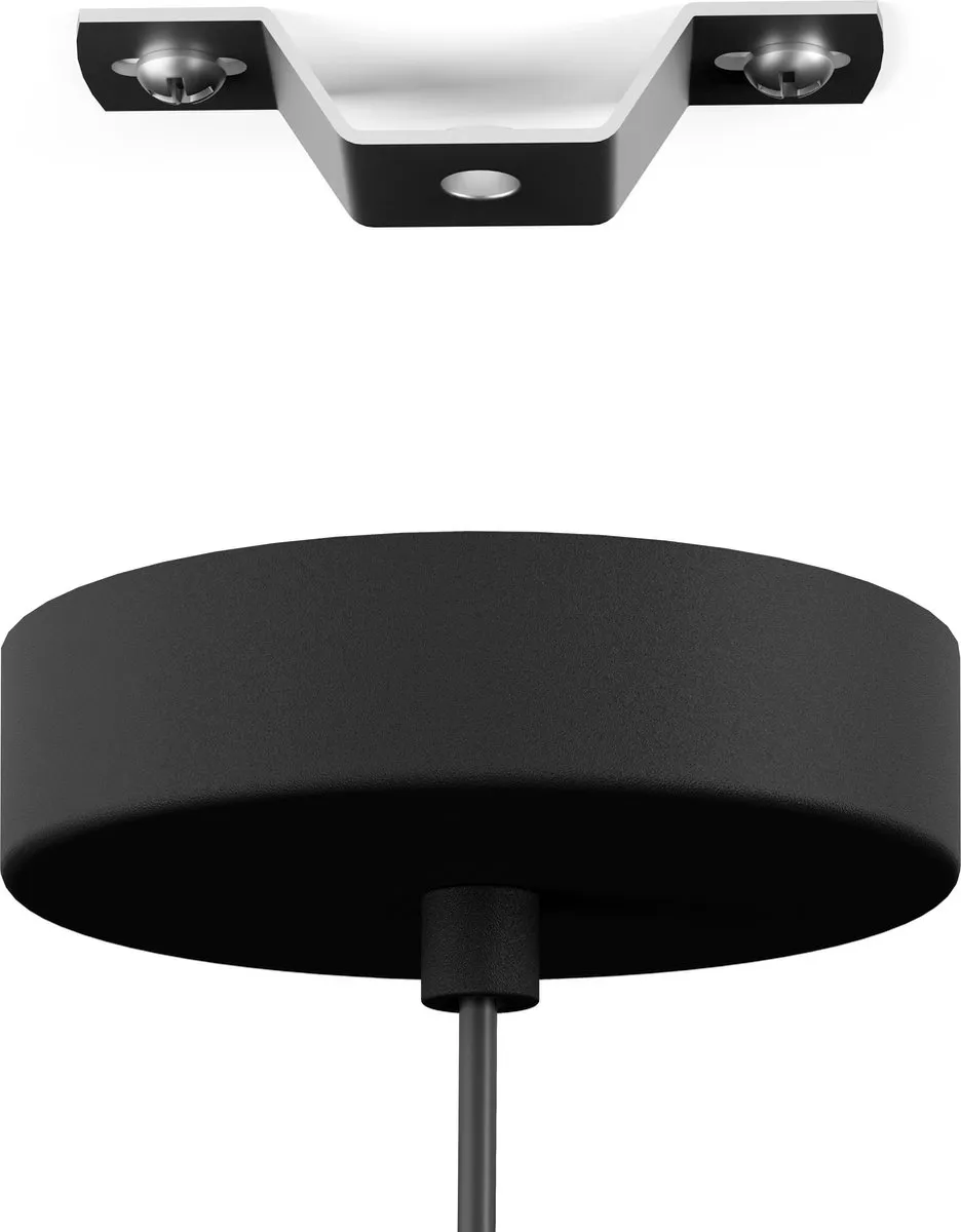 Eglo Stillington Hanglamp E27 - 3 Lichthoorns - Ø41,5cm - Zwart/Bruin