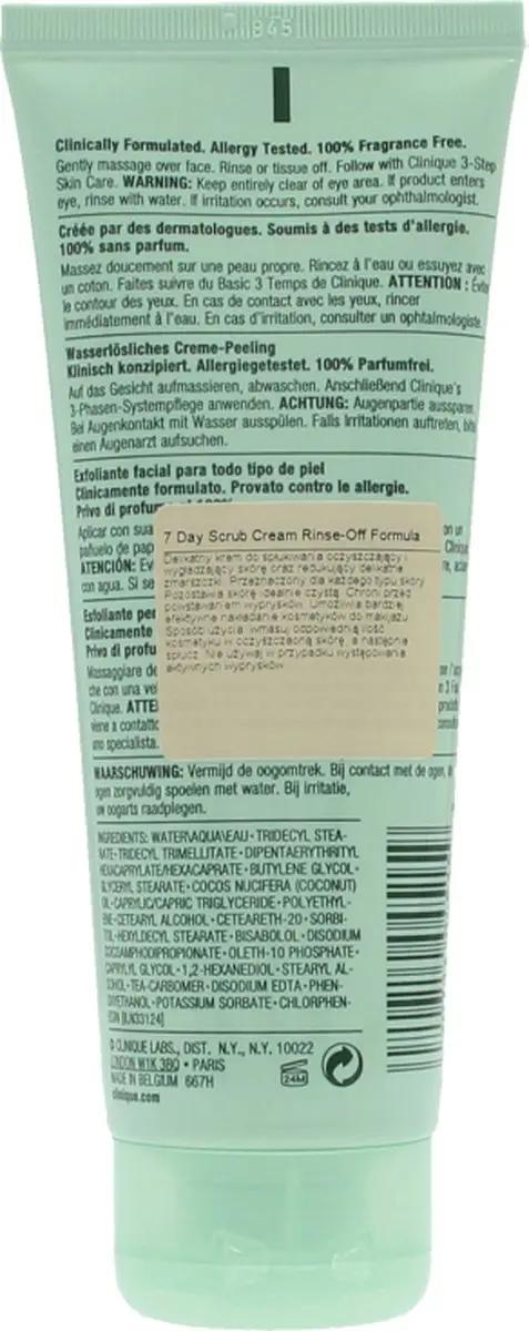 Clinique 7 Day Scrub Cream 100ml - afbeelding 6 van 6