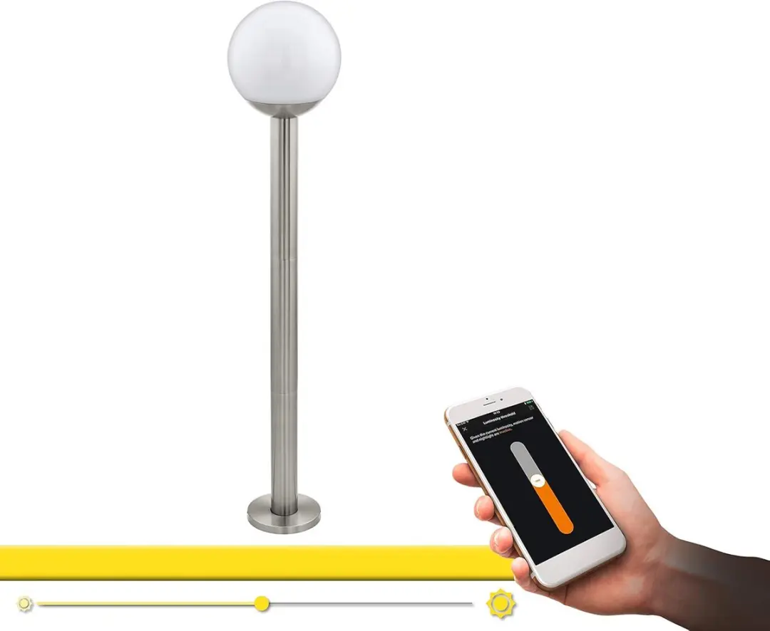 Eglo Nisia-c Staande Lamp Roestvrijstaal E27 LED 9W