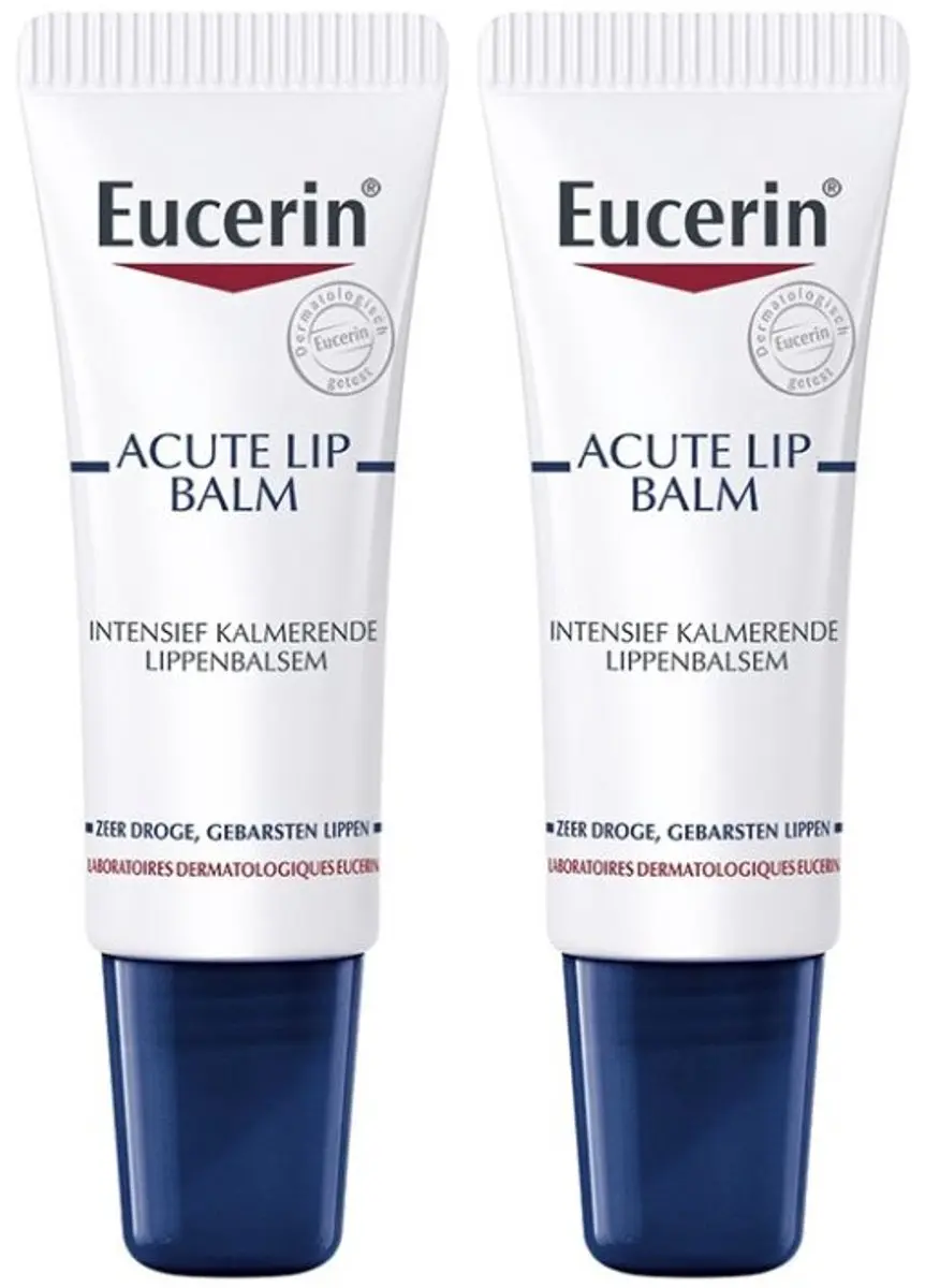 Eucerin Acute Lippenbalsem 10ml - 2 Stuks