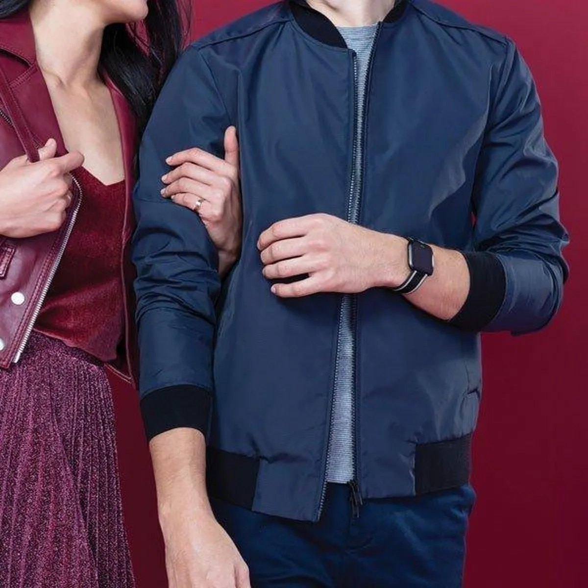 Fitbit Versa Geweven Bandje FB166WBBKGYS - Small - Zwart/Grijs
