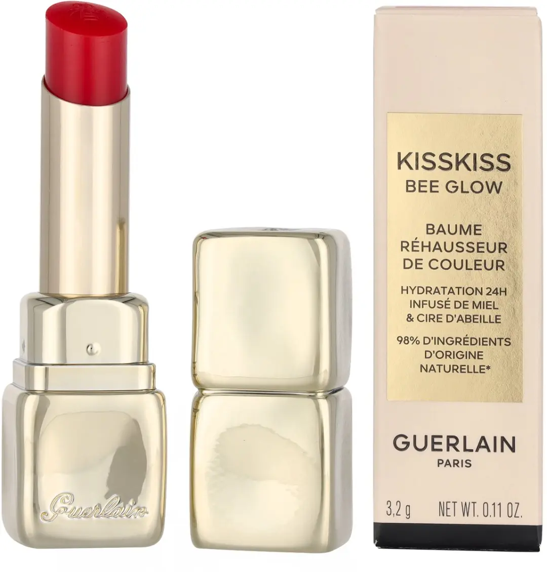 Guerlain Kisskiss Bee Glow Tinted Lip Balm 775 Poppy Glow 3.2g