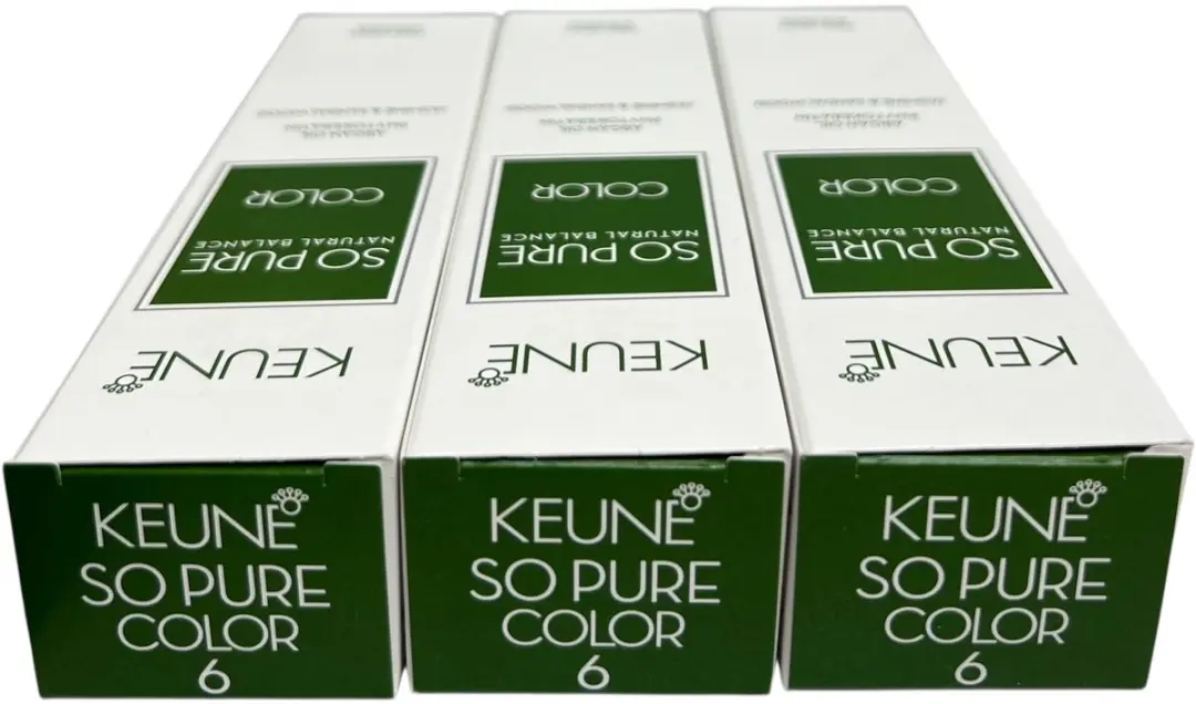 Keune So Pure Haarverf 6 Donkerblond - 180ml (3x60ml)