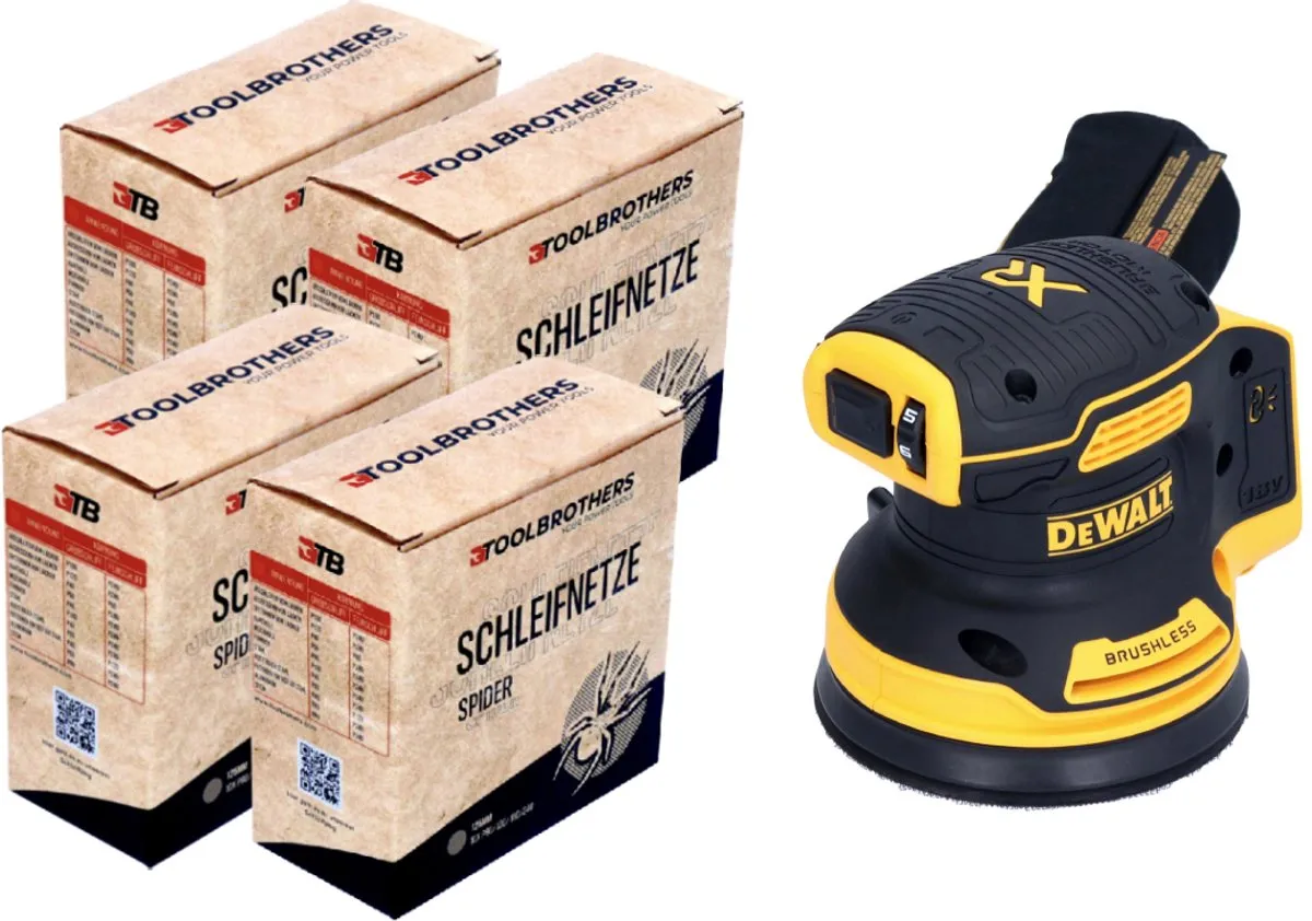 DeWalt DCW 210 N Excenterschuurmachine 125mm - Borstelloos