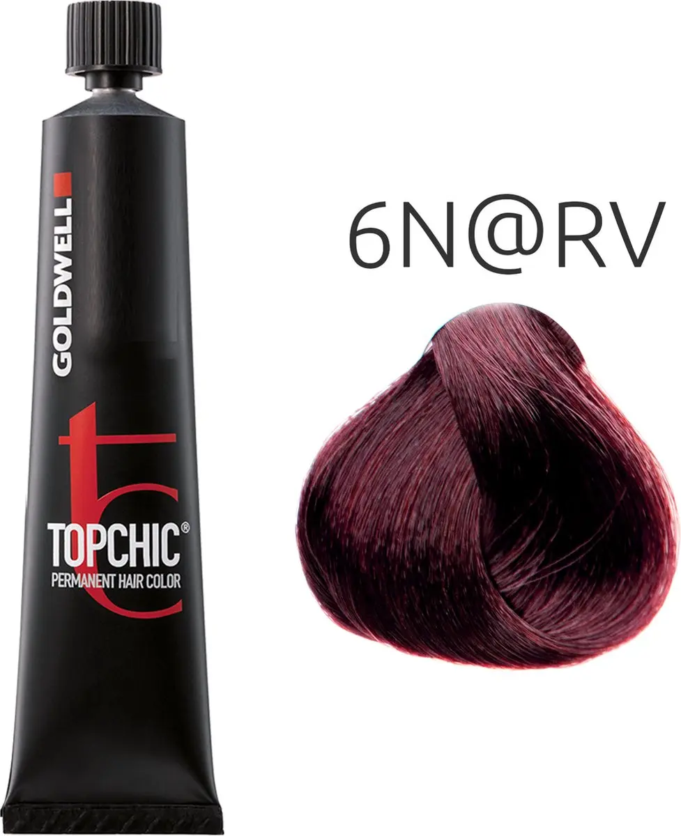 Goldwell Topchic Permanent Haarverf 6N@RV 601ml - Paars/Rood
