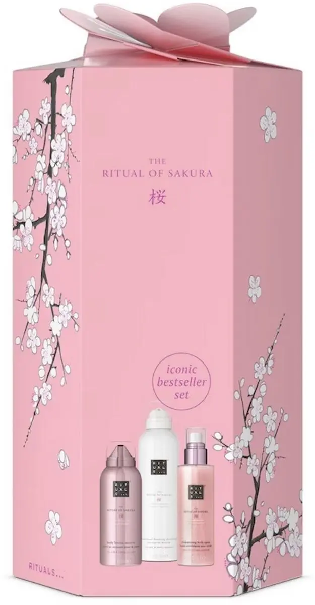 Rituals Geschenkset Of Sakura - 3 Stuks - Douchegel 200ml + Bodylotion 150ml + Body Spray 150ml