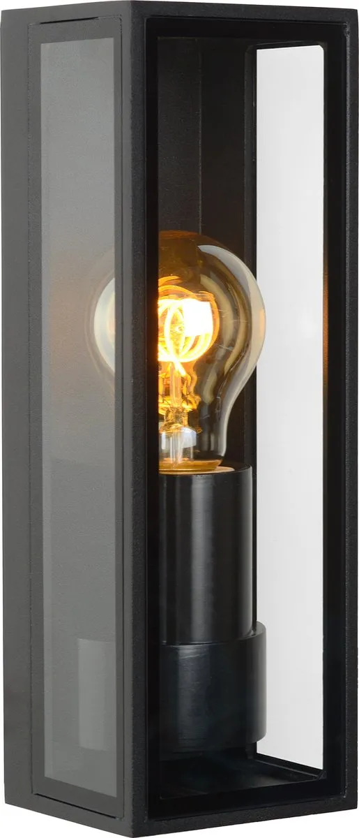 Lucide Dukan Wandlamp E27 IP65 - Zwart