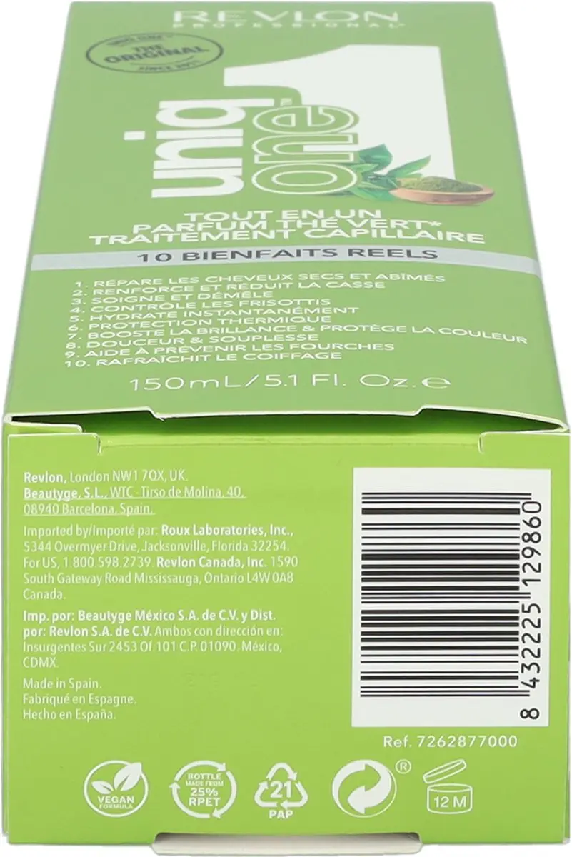 Revlon Uniq One Green Tea All In One Treatment 150ml - afbeelding 6 van 6