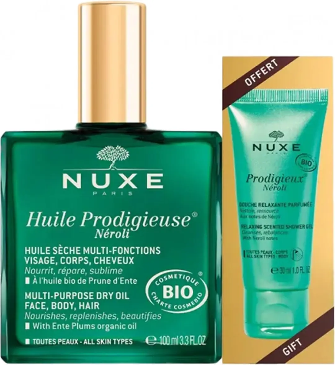 Nuxe Huile Prodigieuse Neroli Bio Giftset - 130ml