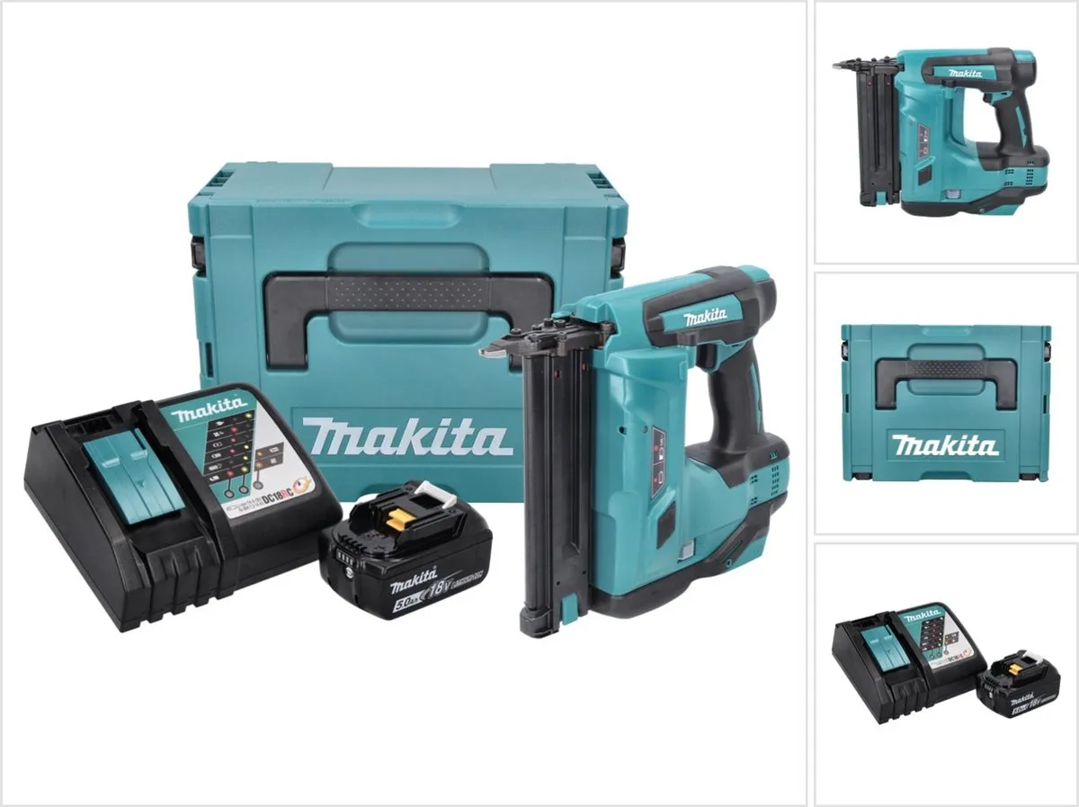 Makita DBN 500 RT1J Accu-Spijkermachine 18V