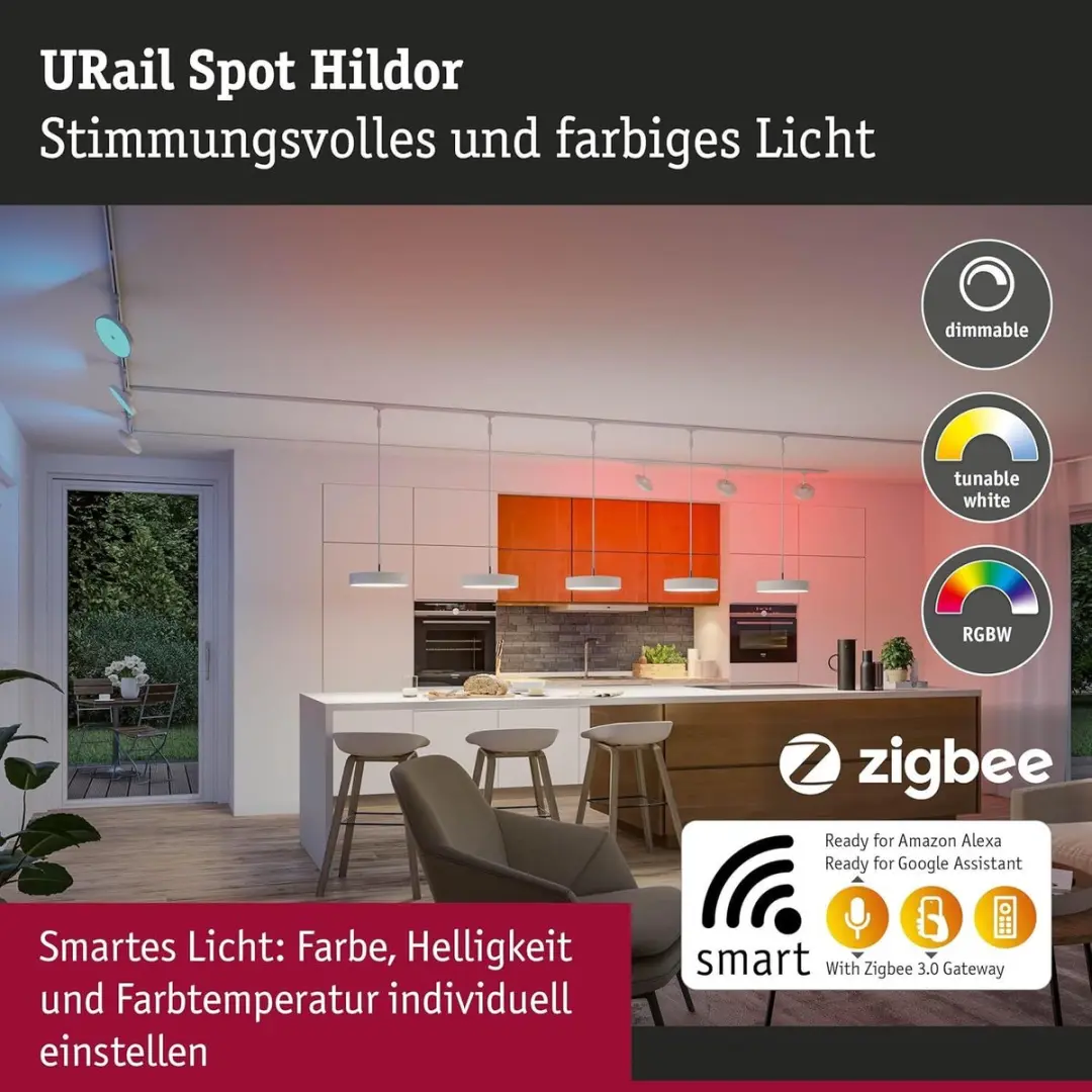 Paulmann URail Hildor RGBW 500lm Smart Home Zigbee 3.0