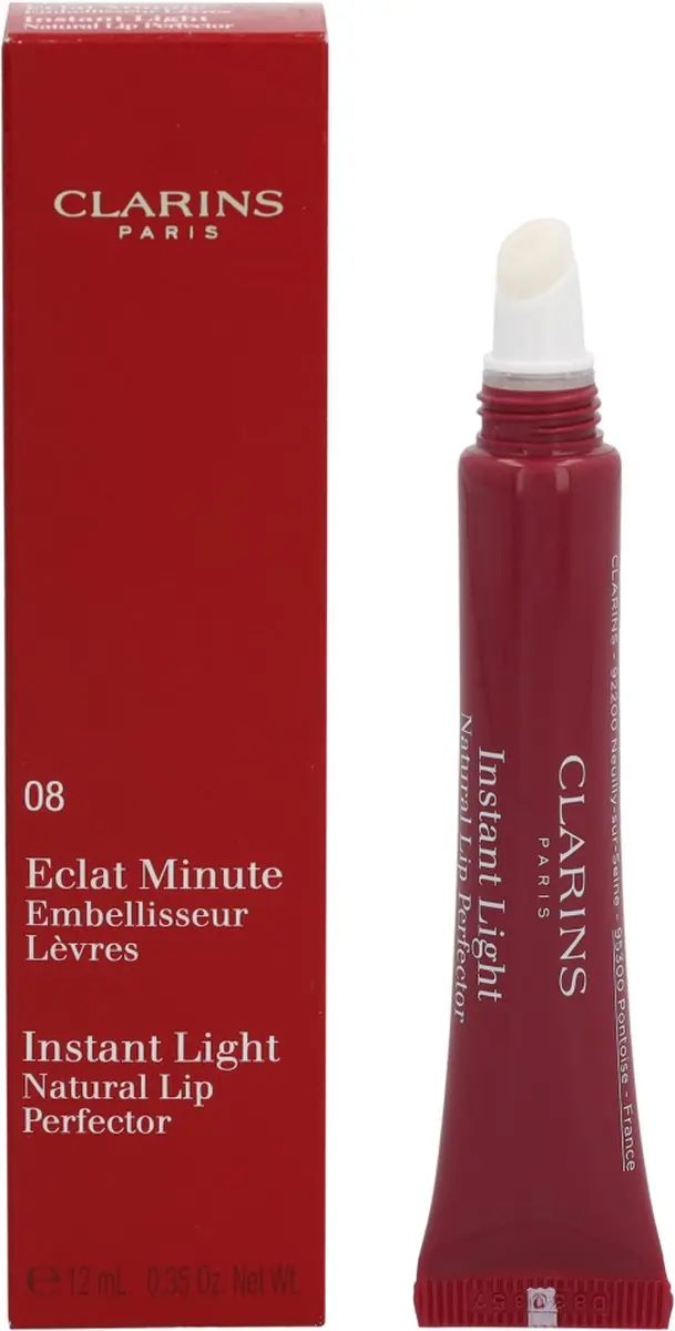 Clarins Eclat Minute Embellisseur Lèvres Lipgloss 08 Plum Shimmer - 12ml