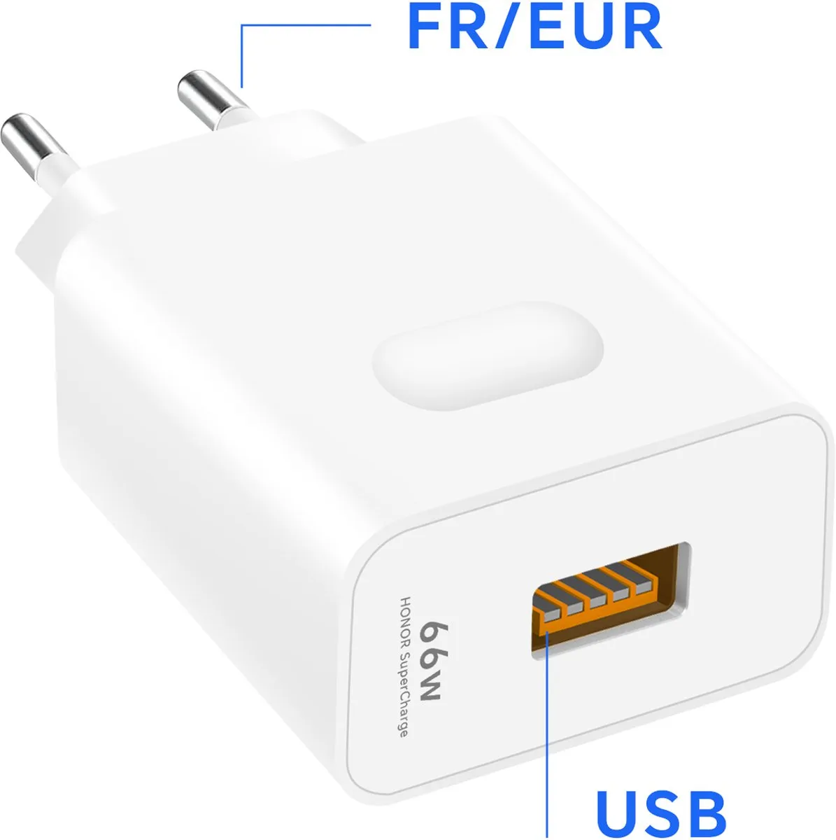 Honor SuperCharge 66W USB-oplader HN-110600E00 - Wit