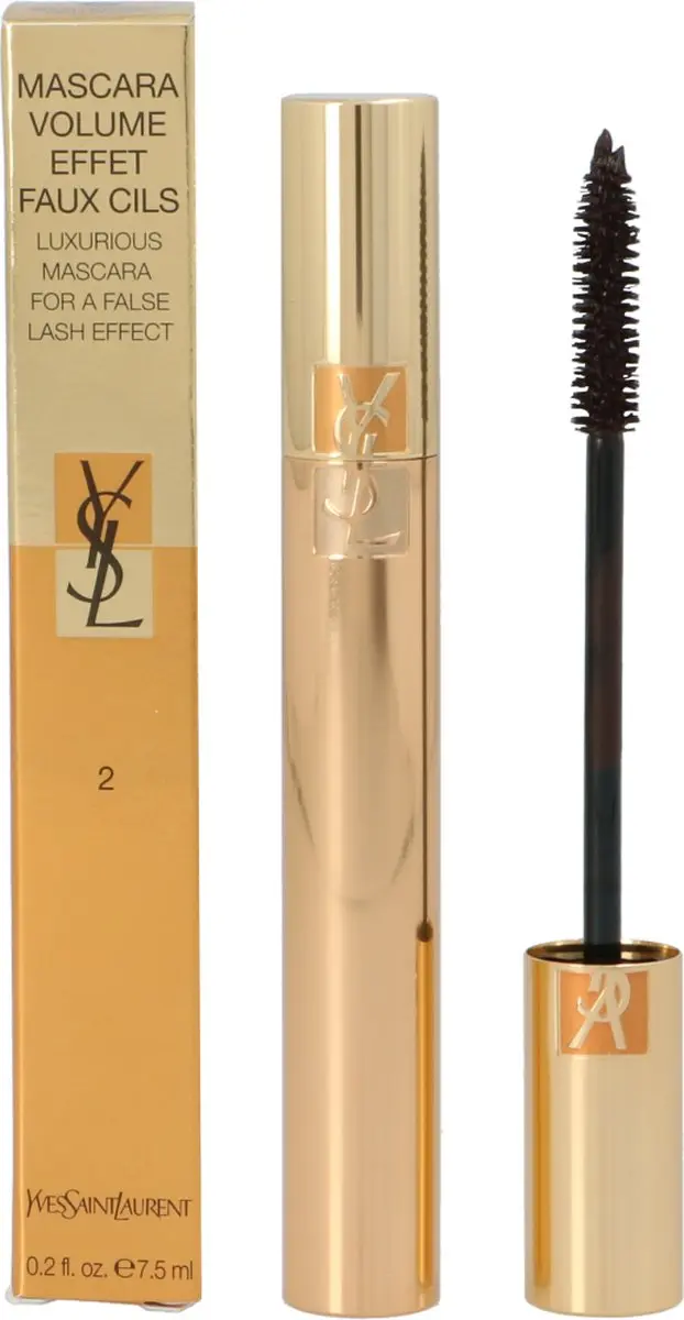 YSL Mascara Volume Effet Faux-Cils 02 Rich Brown 7.5ml - afbeelding 6 van 6