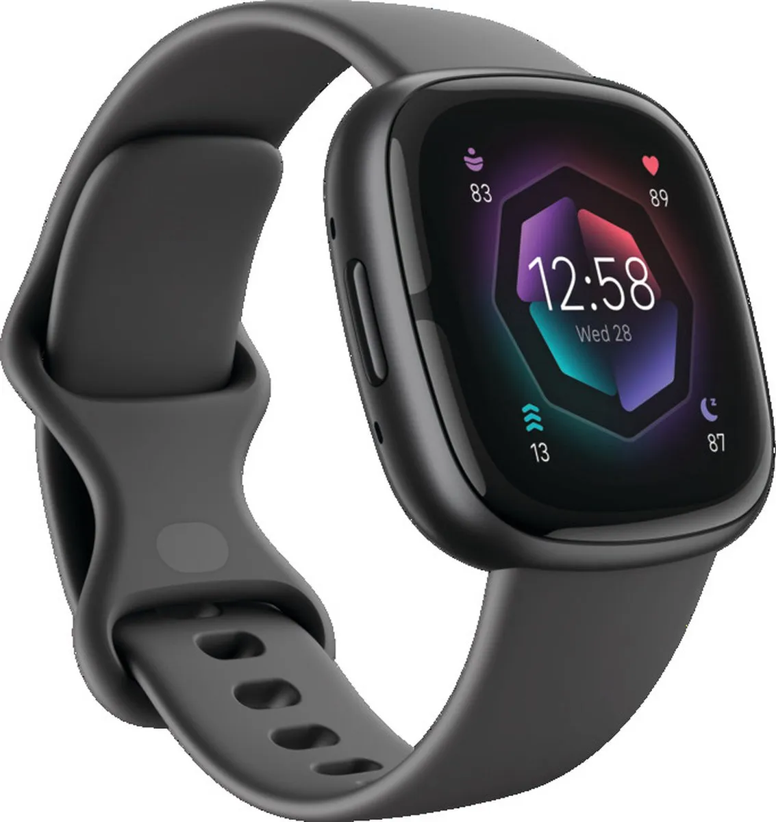 Fitbit Sense 2 - Smartwatch heren en dames - Zwart