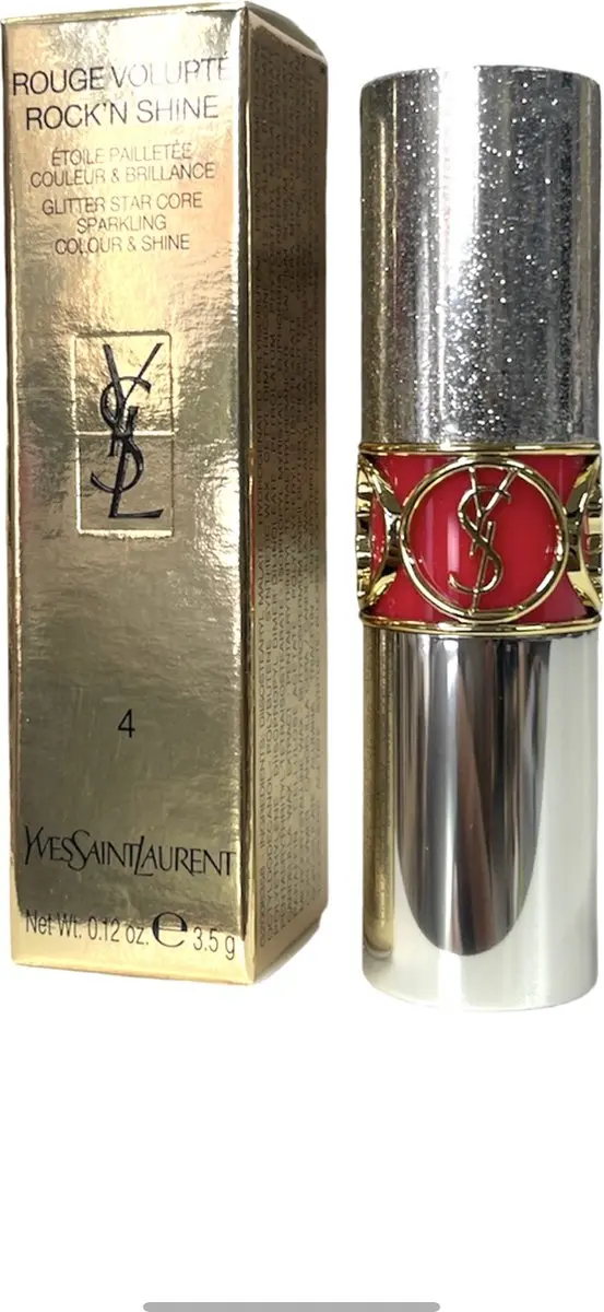 YSL Rouge Volupte Rock'n Shine Lipstick 4